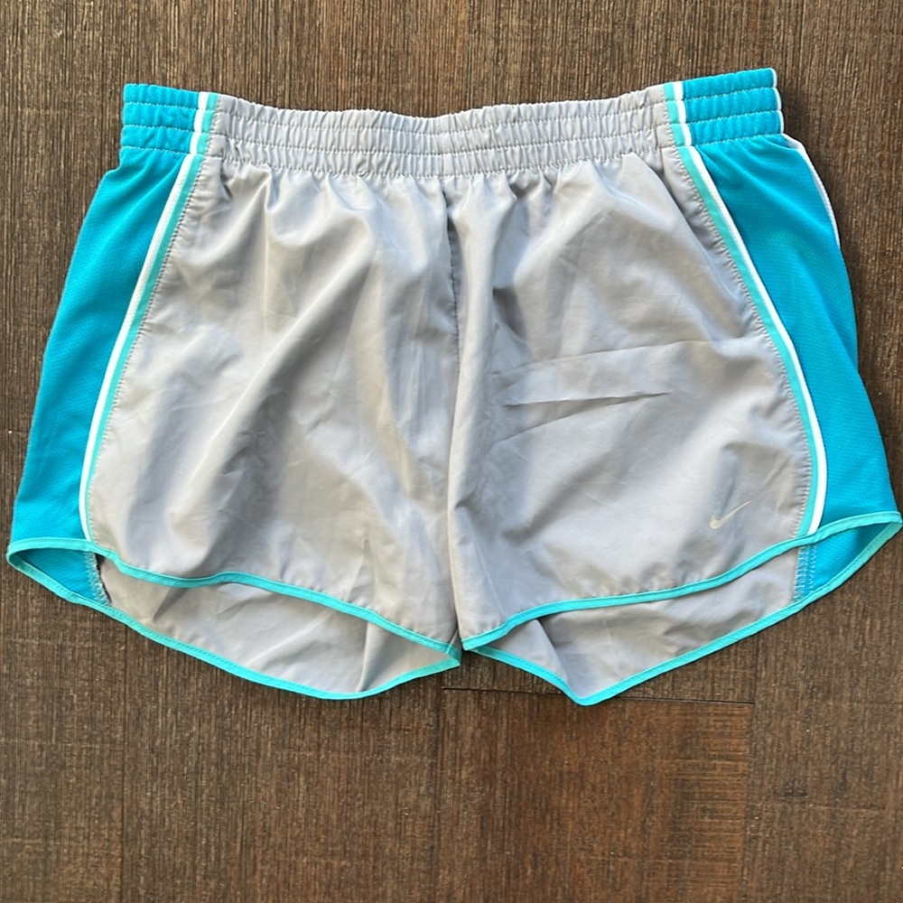Nike Dri-Fit Running Shorts Medium, Grey and Turquoise